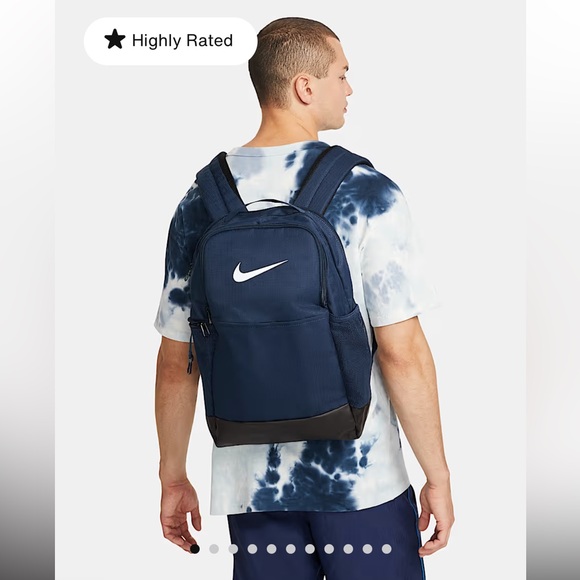 Nike Men's Navy and black Backpack - Picture 1 of 6